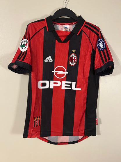 AC Milan 1998/99 Home Jersey – Maldini #3 – Adidas
