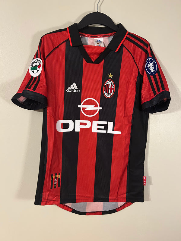 AC Milan 1998/99 Home Jersey – Maldini #3 – Adidas