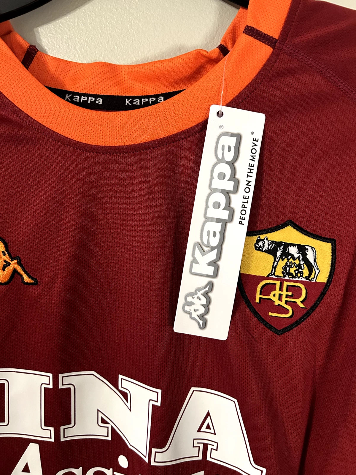 AS Roma 2000/01 Home Jersey – Totti #10 – Kappa